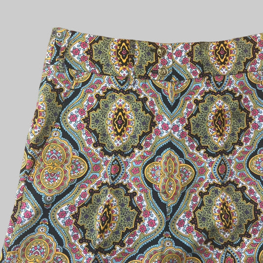 ETRO Pantaloni in seta larghi stampa paisley