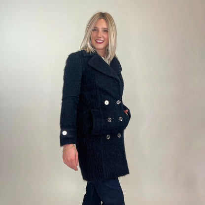 MICHAEL KORS Cappotto misto mohair blu