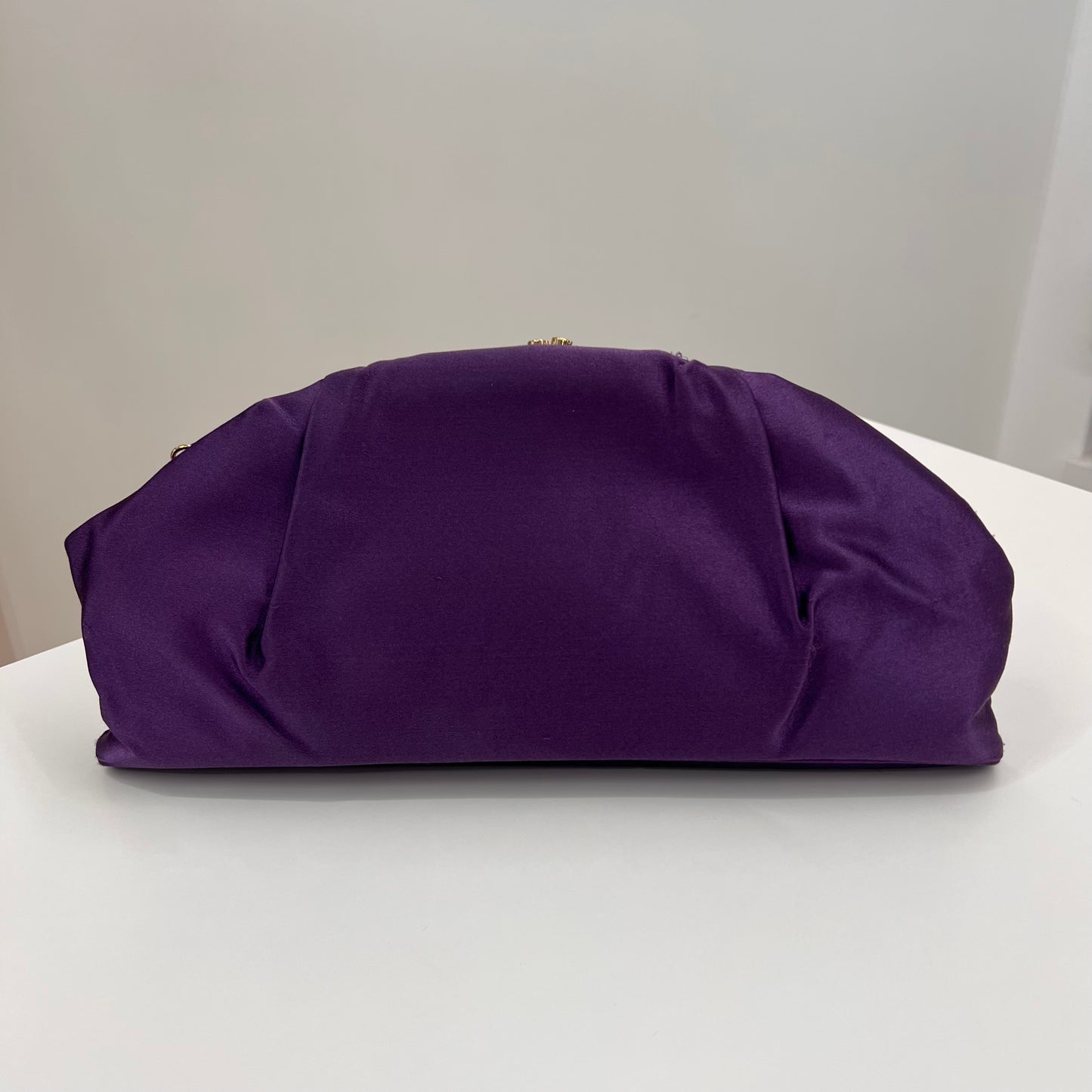 BORBONESE Pochette in seta viola