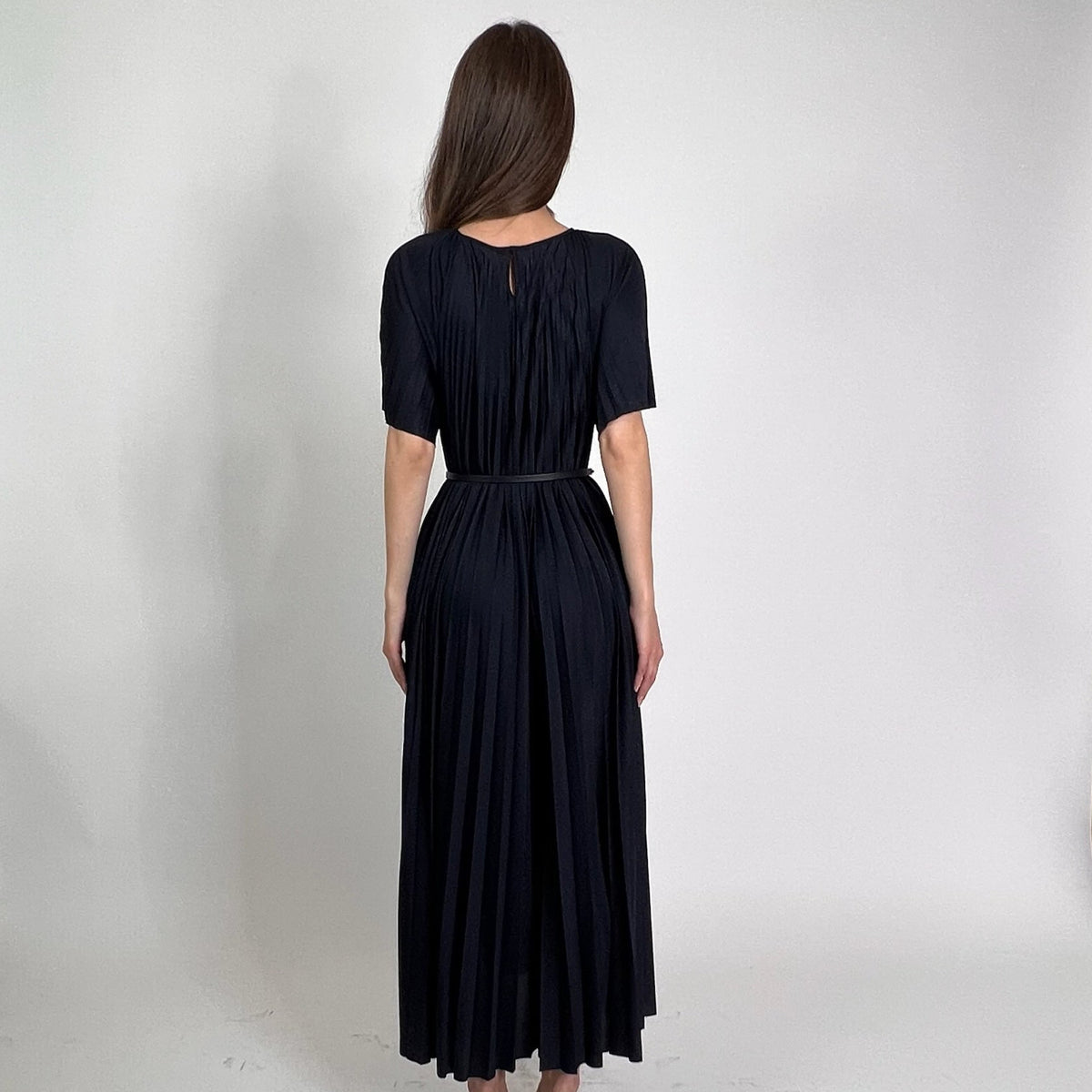 FABIANA FILIPPI Abito Lungo plissettato blu navy
