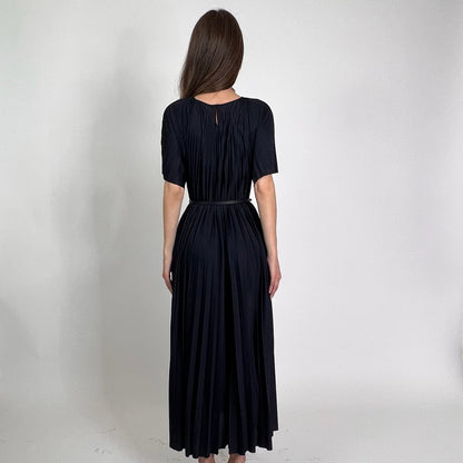 FABIANA FILIPPI Abito Lungo plissettato blu navy