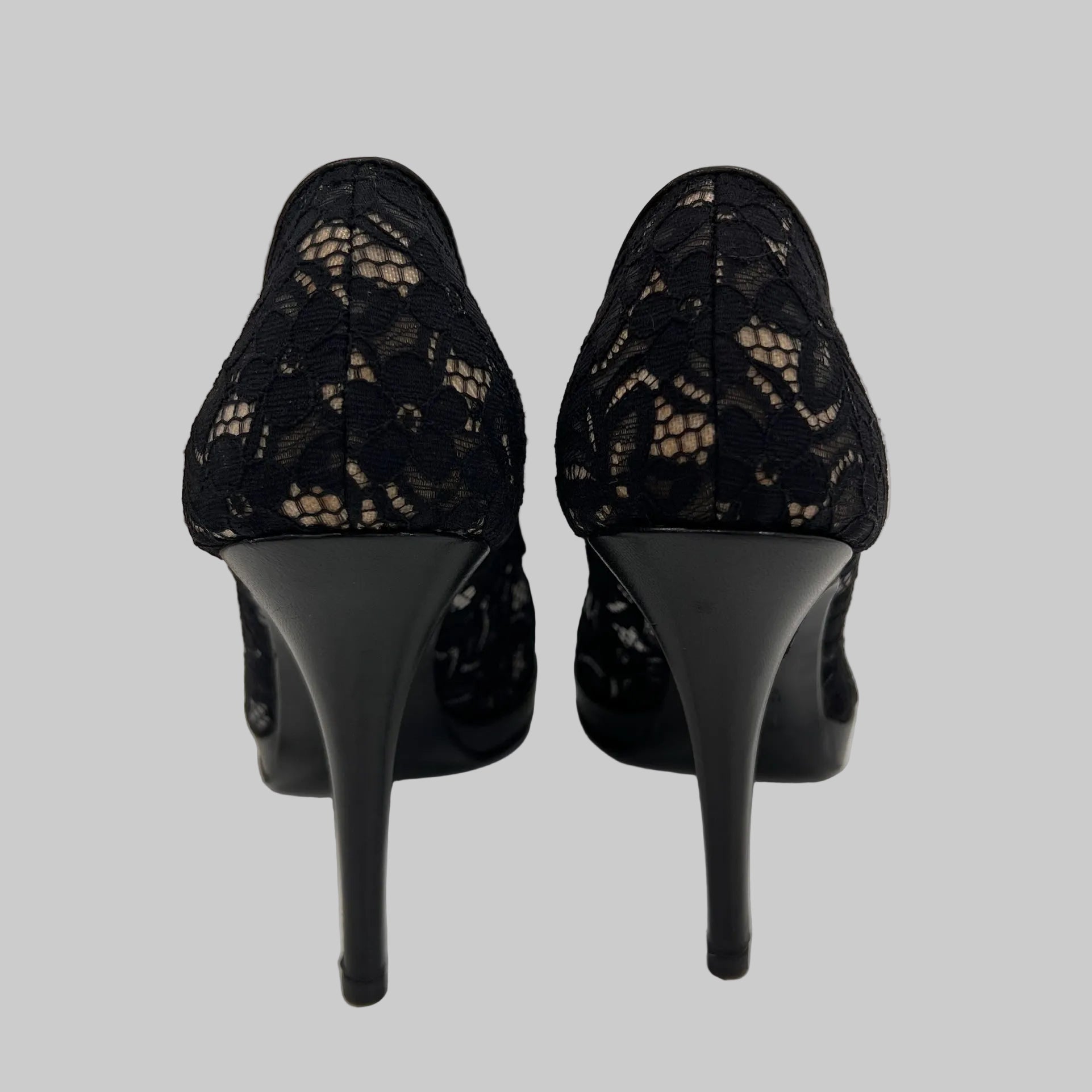 FENDI Scarpa décolleté pizzo nero