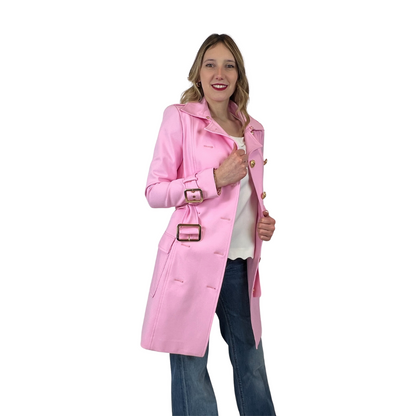FLAVIO CASTELLANI Trench rosa