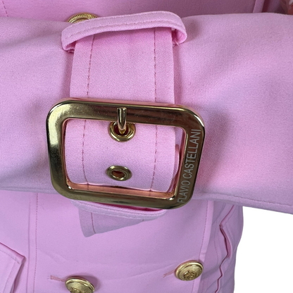 FLAVIO CASTELLANI Trench rosa