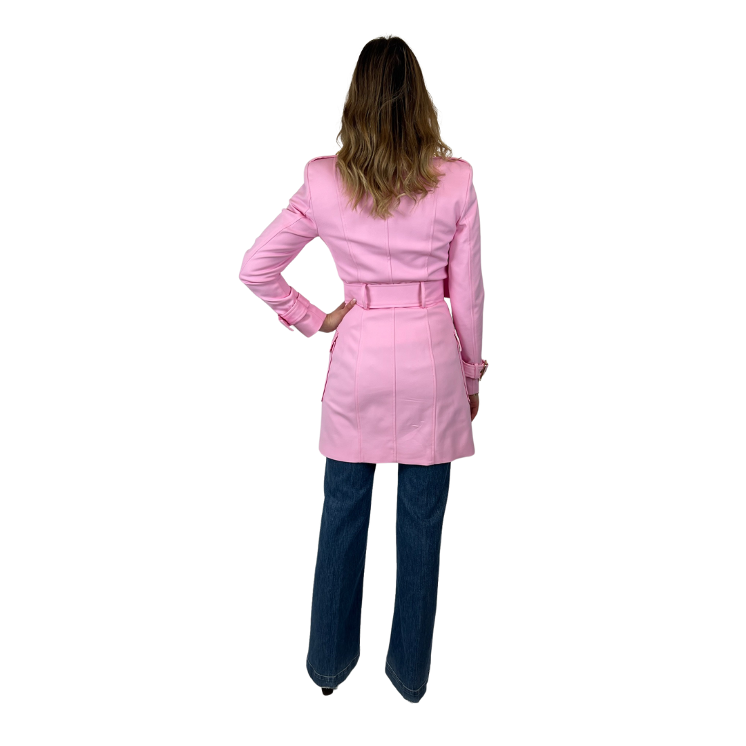 FLAVIO CASTELLANI Trench rosa