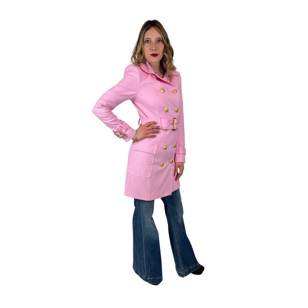 FLAVIO CASTELLANI Trench rosa