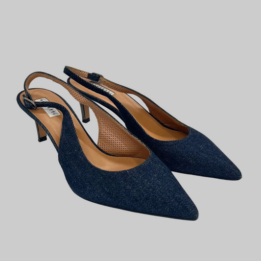 FRATELLI ROSSETTI Scarpa décolleté slingback jeans