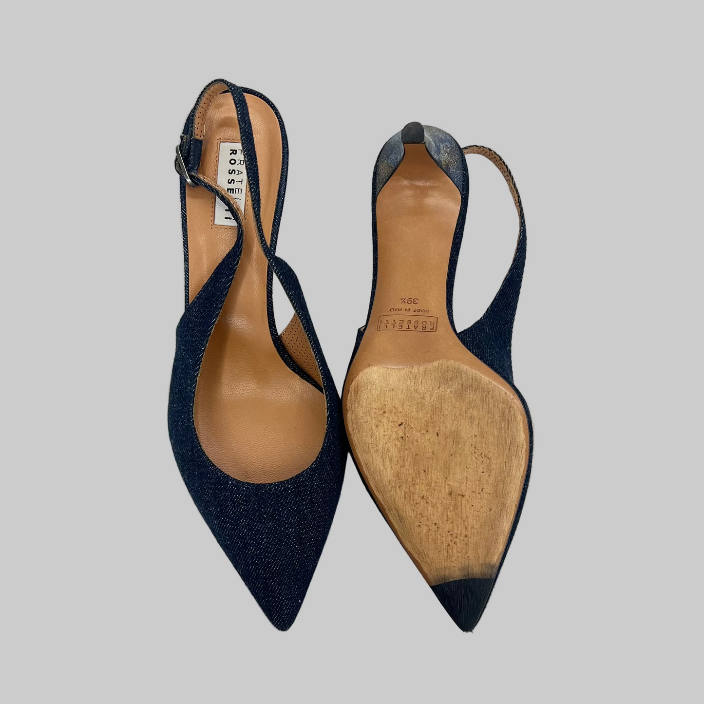 FRATELLI ROSSETTI Scarpa décolleté slingback jeans