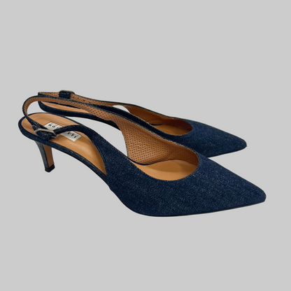 FRATELLI ROSSETTI Scarpa décolleté slingback jeans