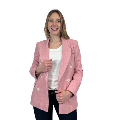 GIADA BENINCASA Giacca blazer rosa bon bon