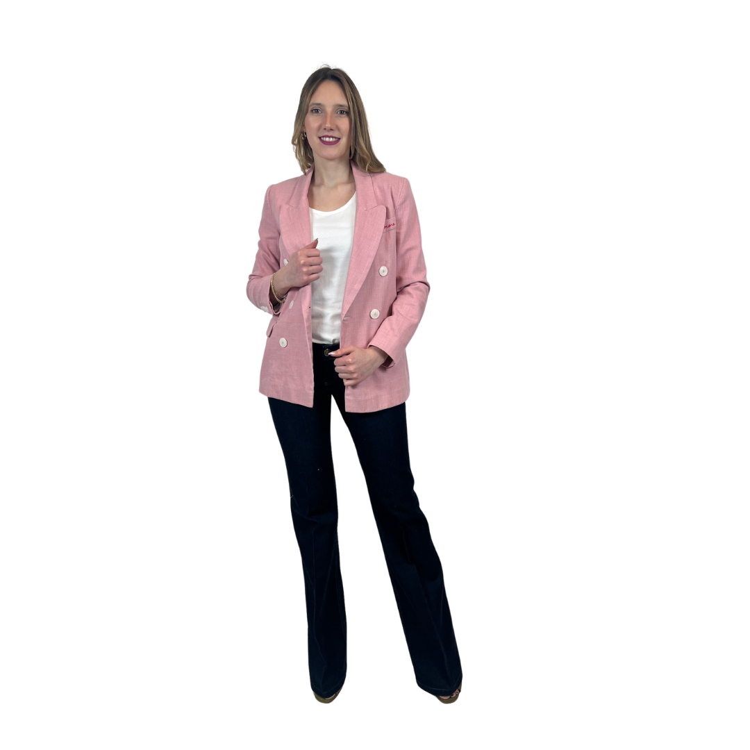 GIADA BENINCASA Giacca blazer rosa bon bon