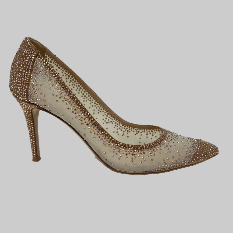 GIANVITO ROSSI Scarpa decolté nude