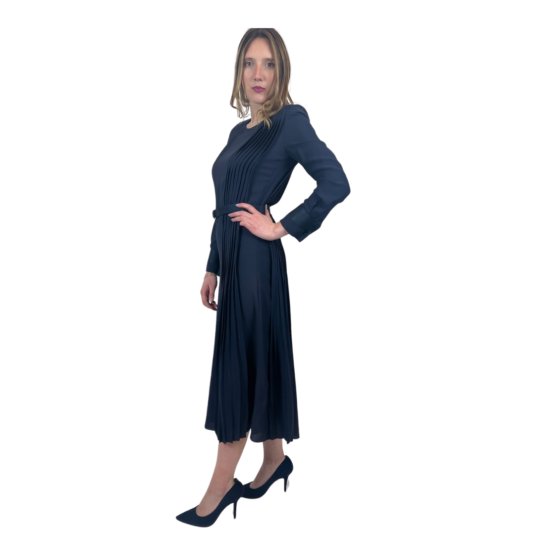 GIORGIO ARMANI Abito lungo in seta blu