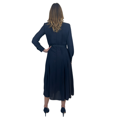 GIORGIO ARMANI Abito lungo in seta blu
