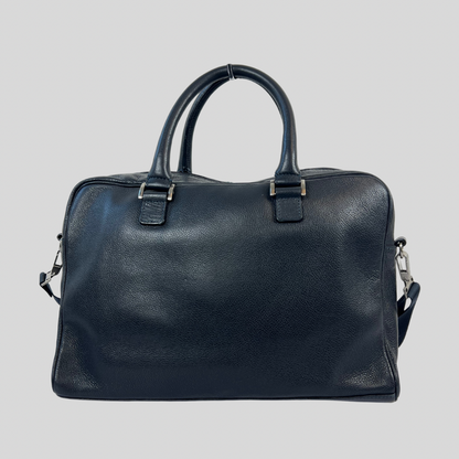 GIORGIO ARMANI Borsa da lavoro in pelle blu 