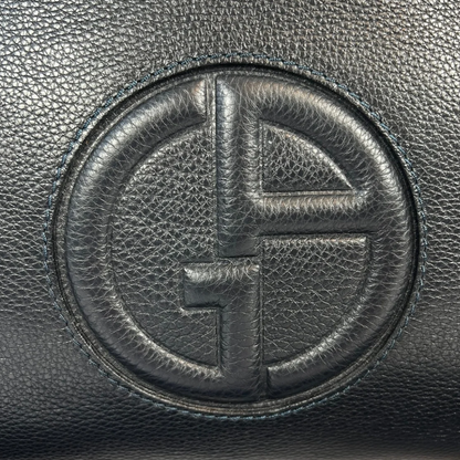 GIORGIO ARMANI Borsa da lavoro in pelle blu 