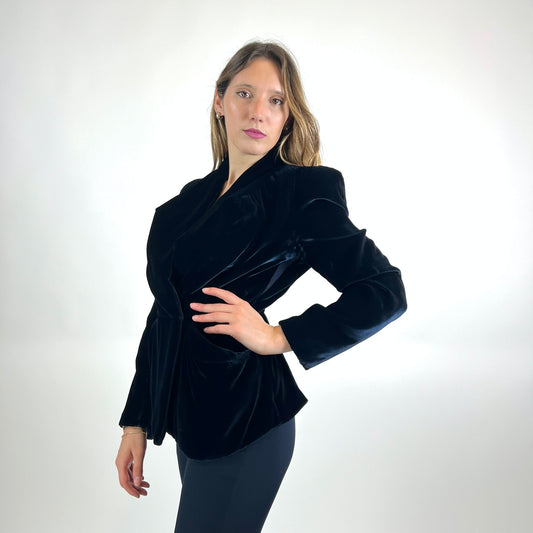 GIORGIO ARMANI Giacca in velluto rasato