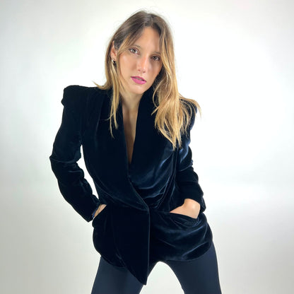 GIORGIO ARMANI Giacca in velluto rasato