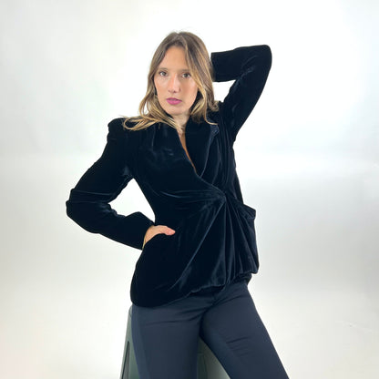GIORGIO ARMANI Giacca in velluto rasato