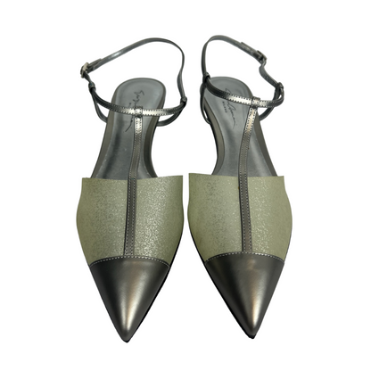 GIORGIO ARMANI Scarpe slingback argento