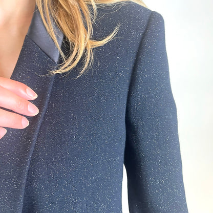 GIORGO ARMANI Tailleur blu notte con filo lamè