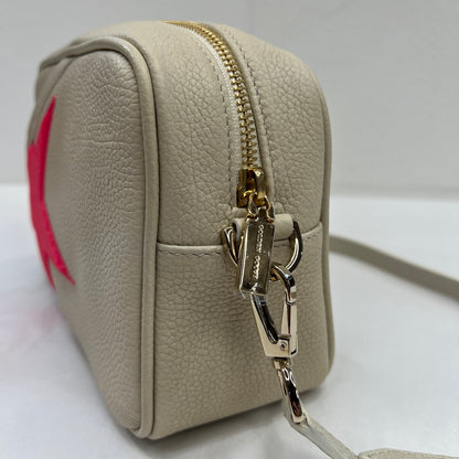 GOLDEN GOOSE Borsa in pelle bianca con stella e charm