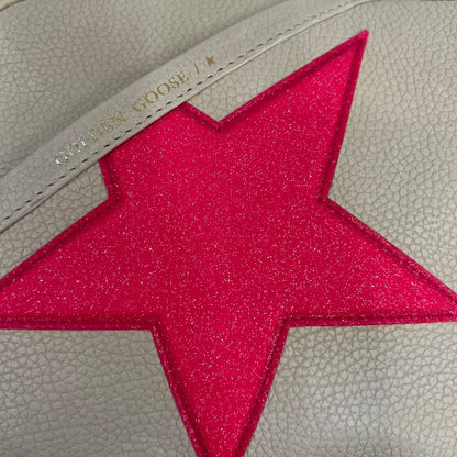 GOLDEN GOOSE Borsa in pelle bianca con stella e charm