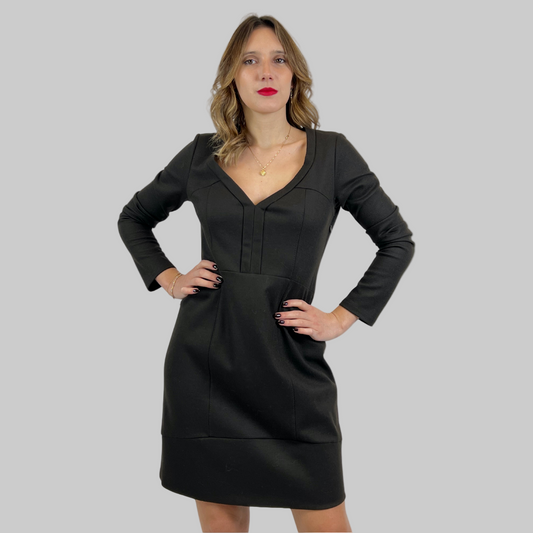 GRIFONI Abito in jersey di lana color testa di moro