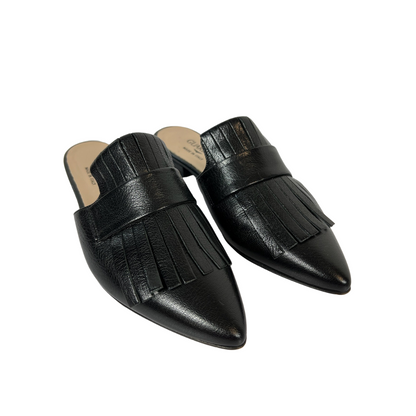 GUARDIANI Scarpe mule nere con frange