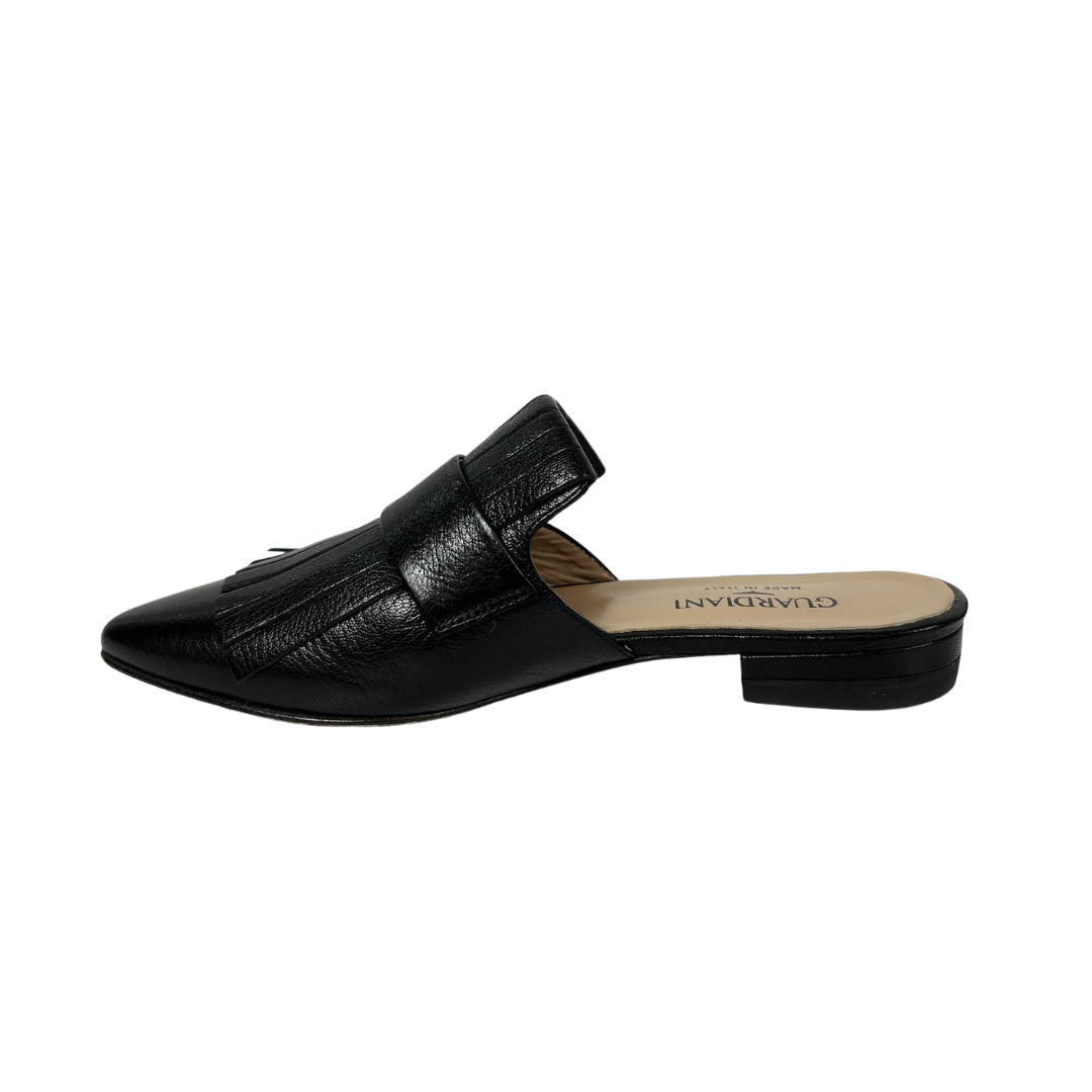 GUARDIANI Scarpe mule nere con frange