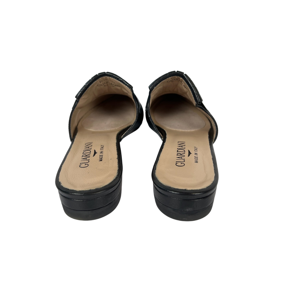 GUARDIANI Scarpe mule nere con frange