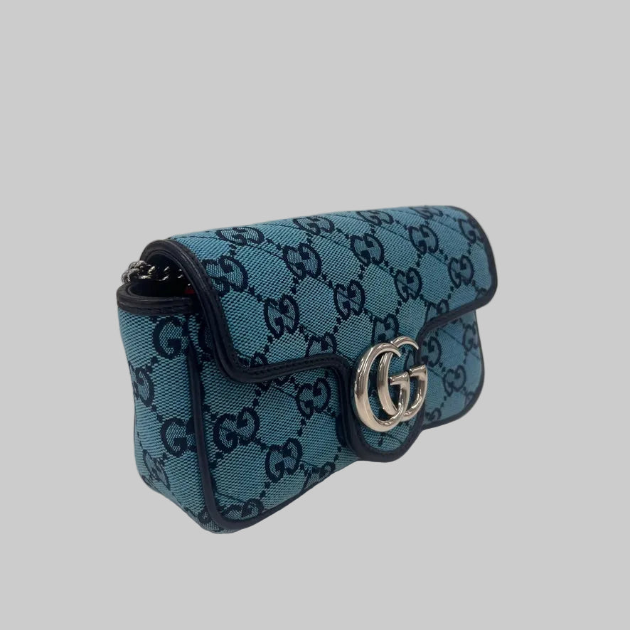 GUCCI Borsa Mini GG Marmont turchese
