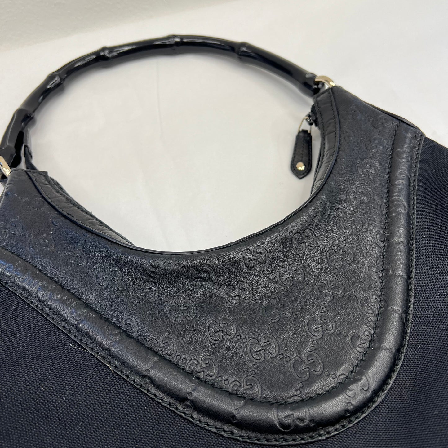 GUCCI Borsa in tessuto nero