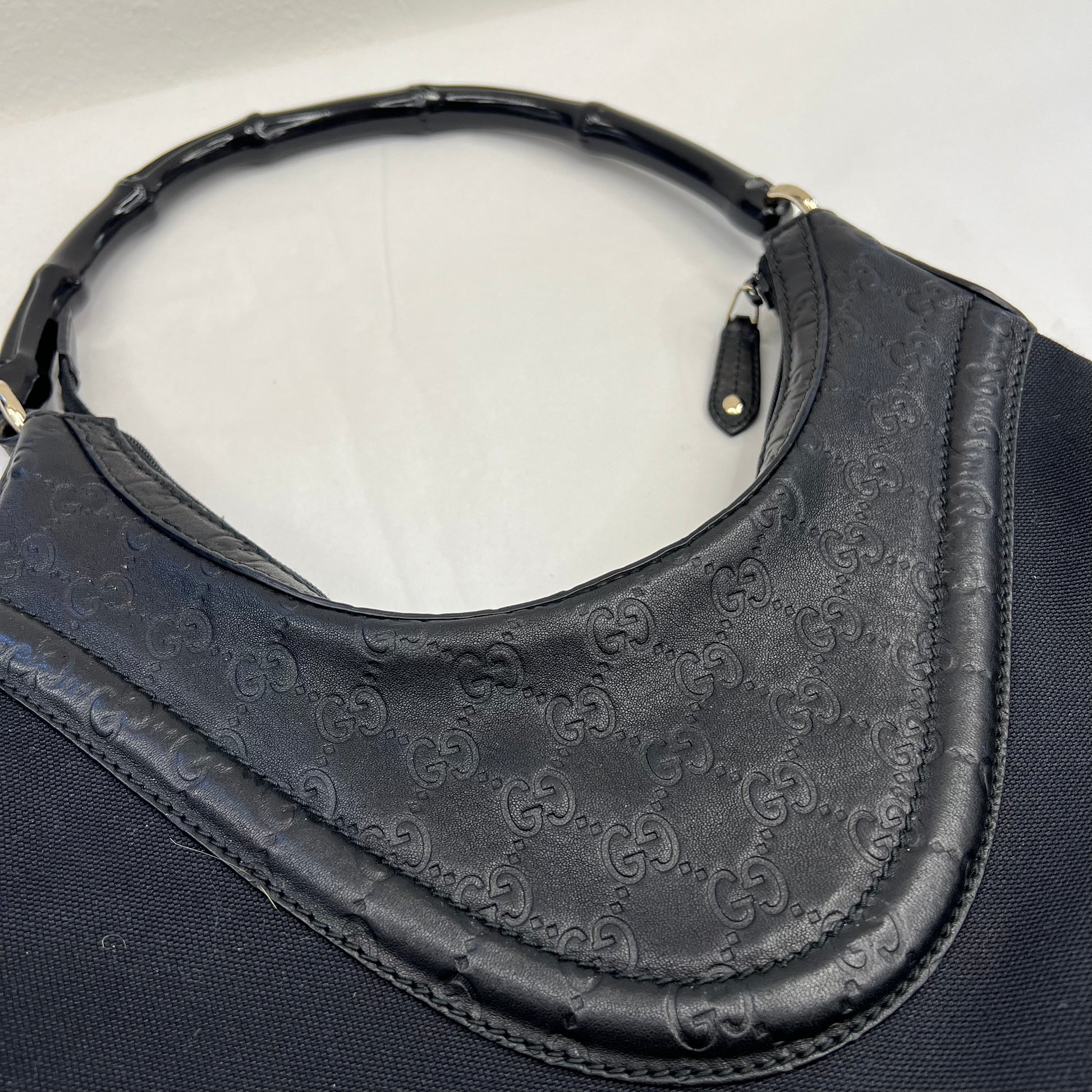 GUCCI Borsa in tessuto nero