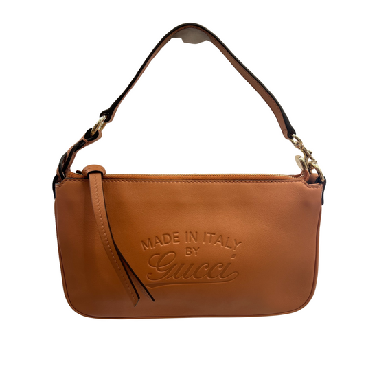 GUCCI Borsa pochette piatta color cipria