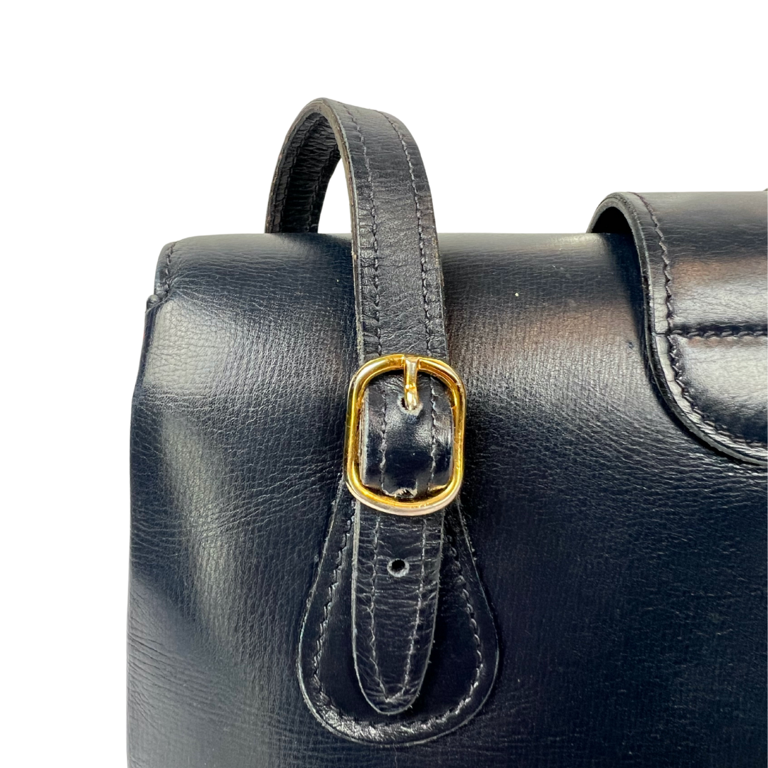 GUCCI Borsa vintage blu a tracolla