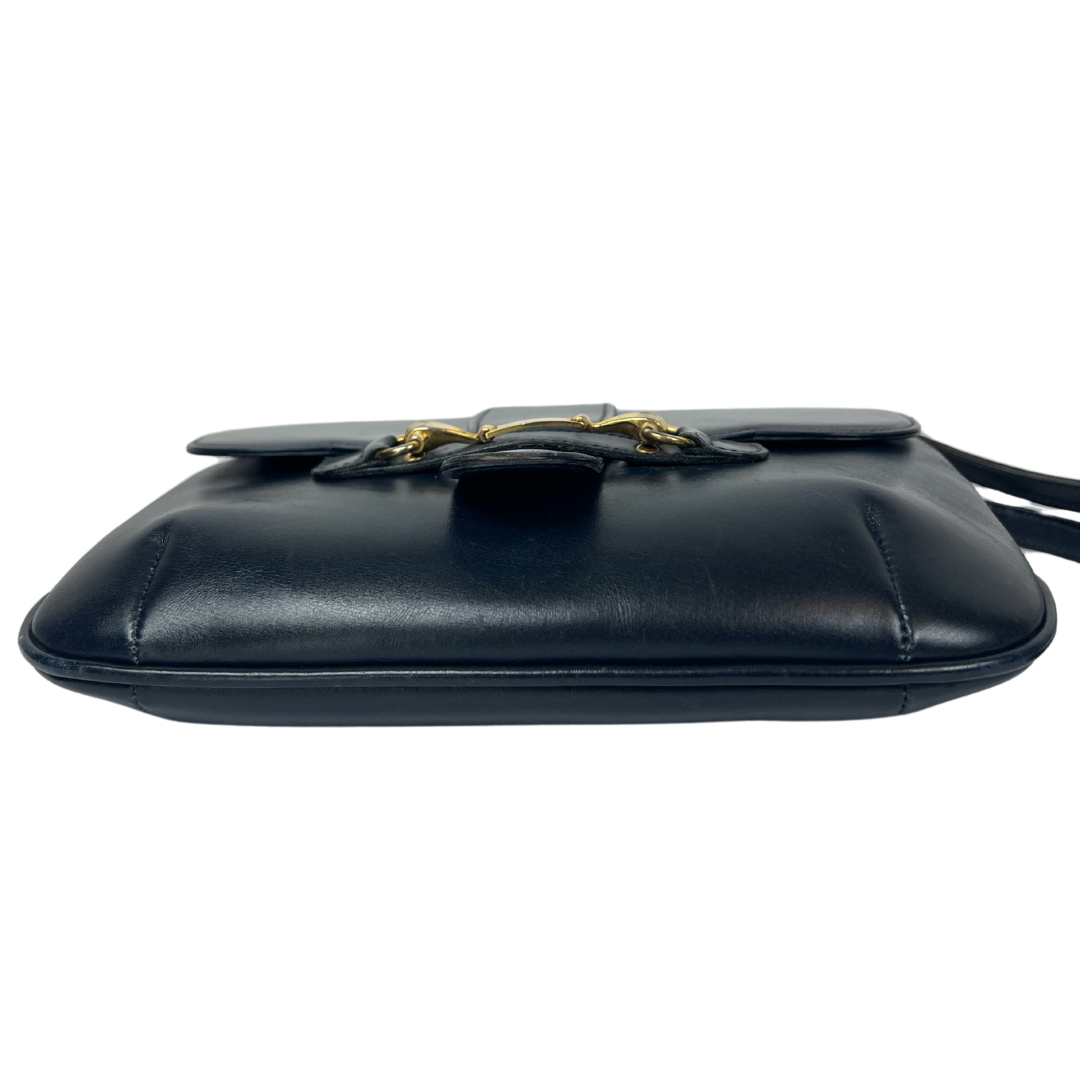 GUCCI Borsa vintage blu a tracolla
