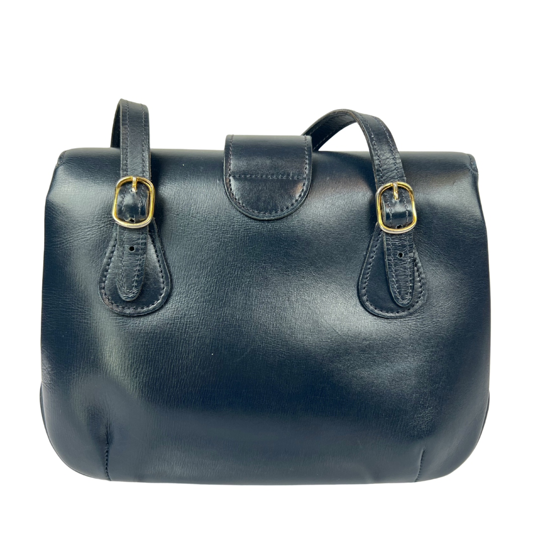 GUCCI Borsa vintage blu a tracolla