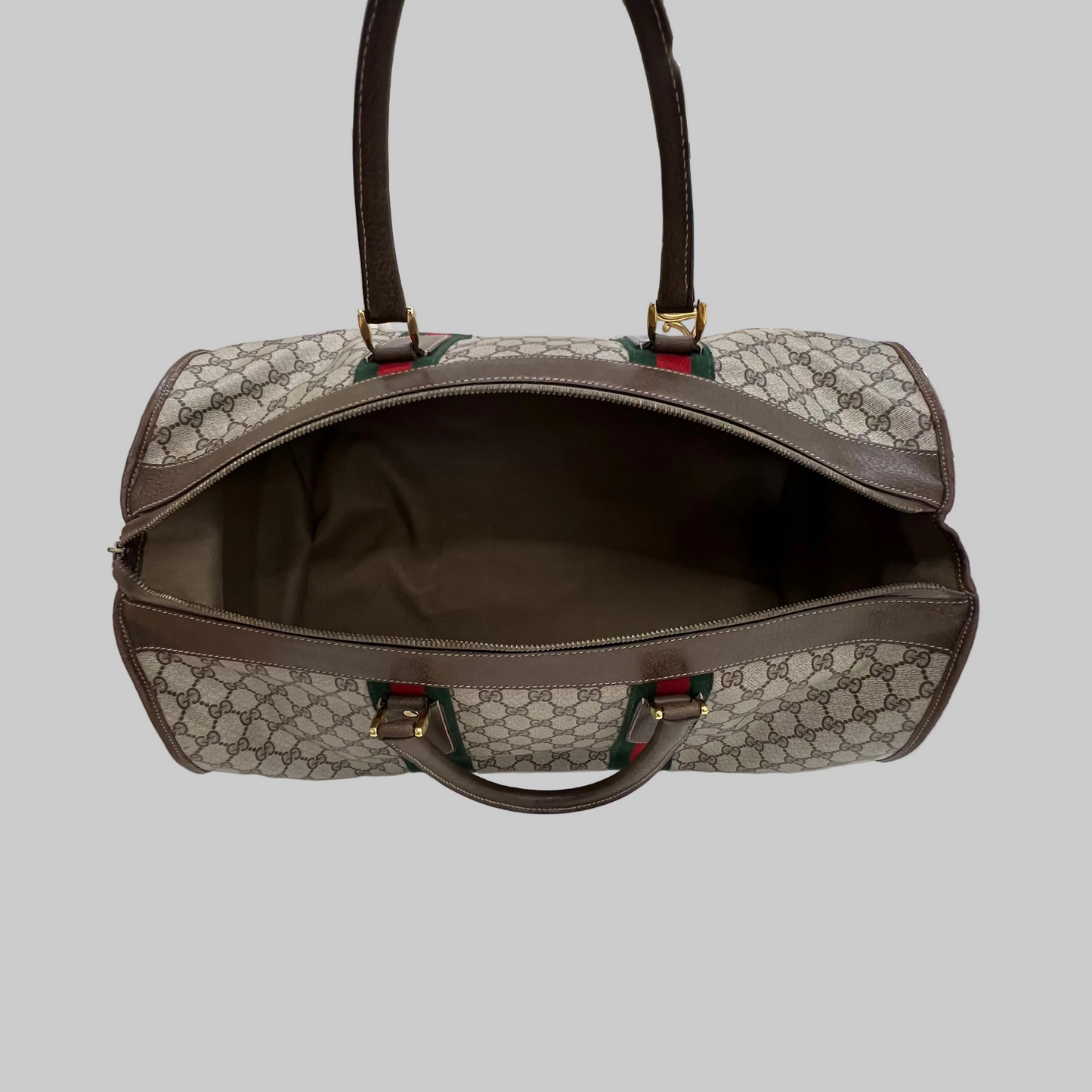GUCCI Borsone viaggio "Savoy" canvas cerato
