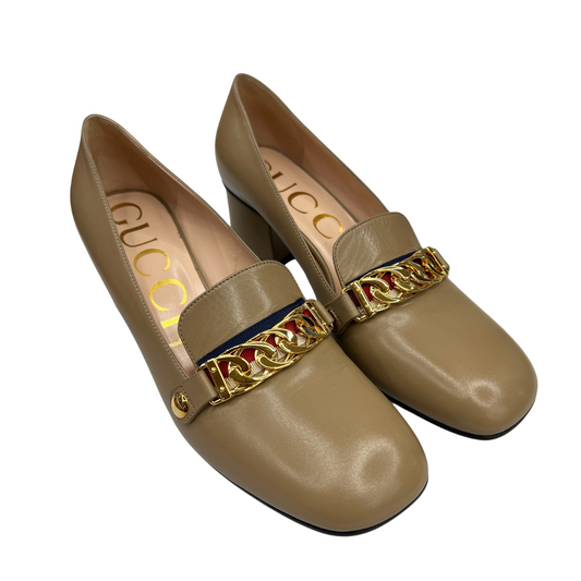 GUCCI Scarpa mocassino color nude