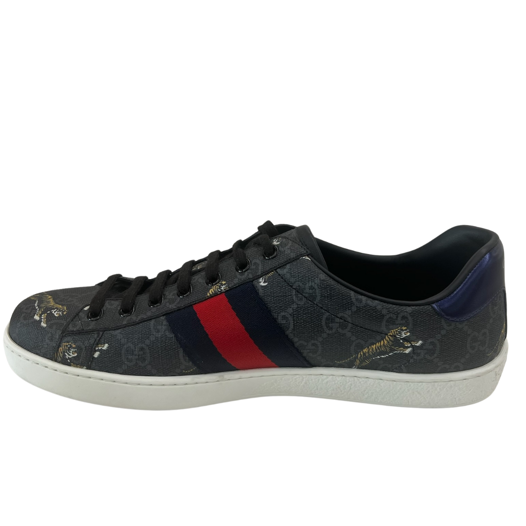 GUCCI Scarpe sneakers in pelle nera