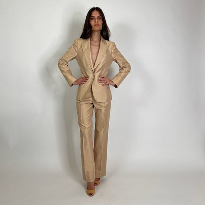 GUCCI Tailleur in cotone beige 