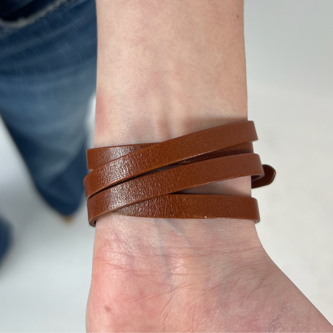 HERMES Bracciale Behapi Double cuoio