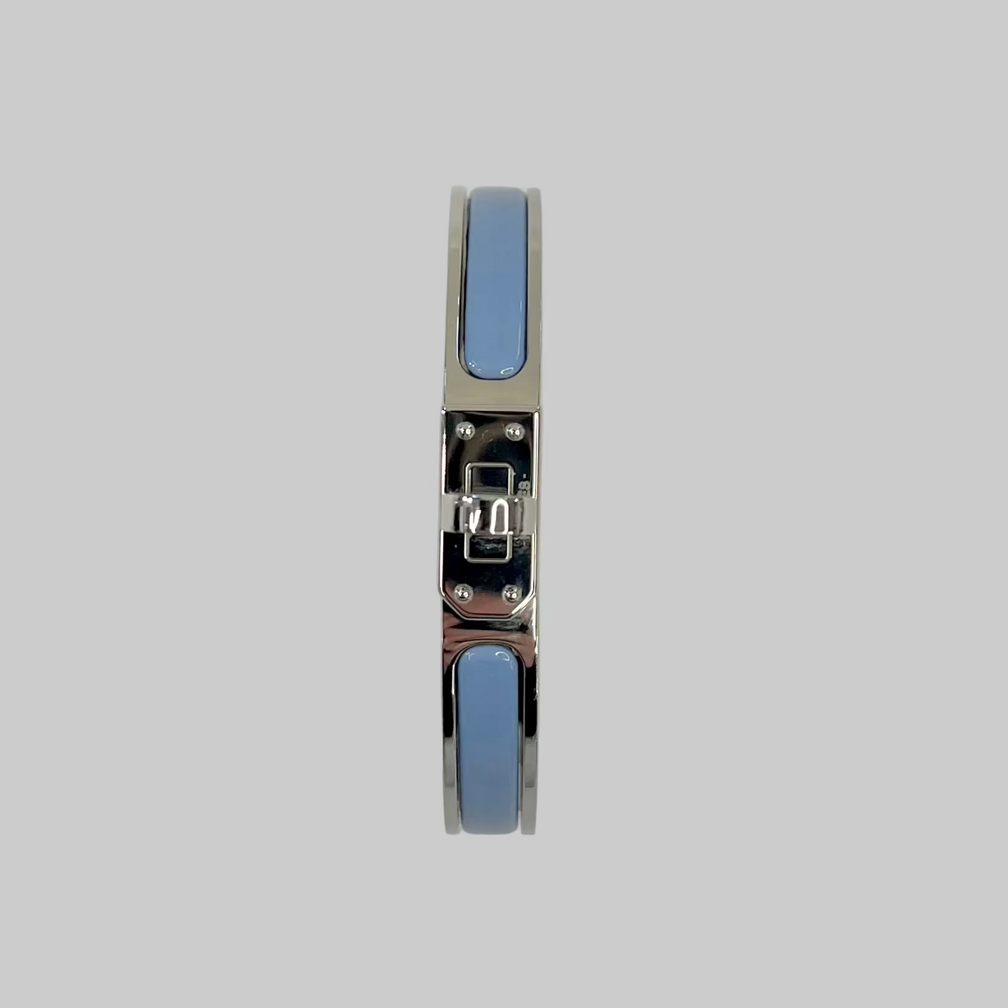 HERMES Bracciale Mini Click Kelly azzurro