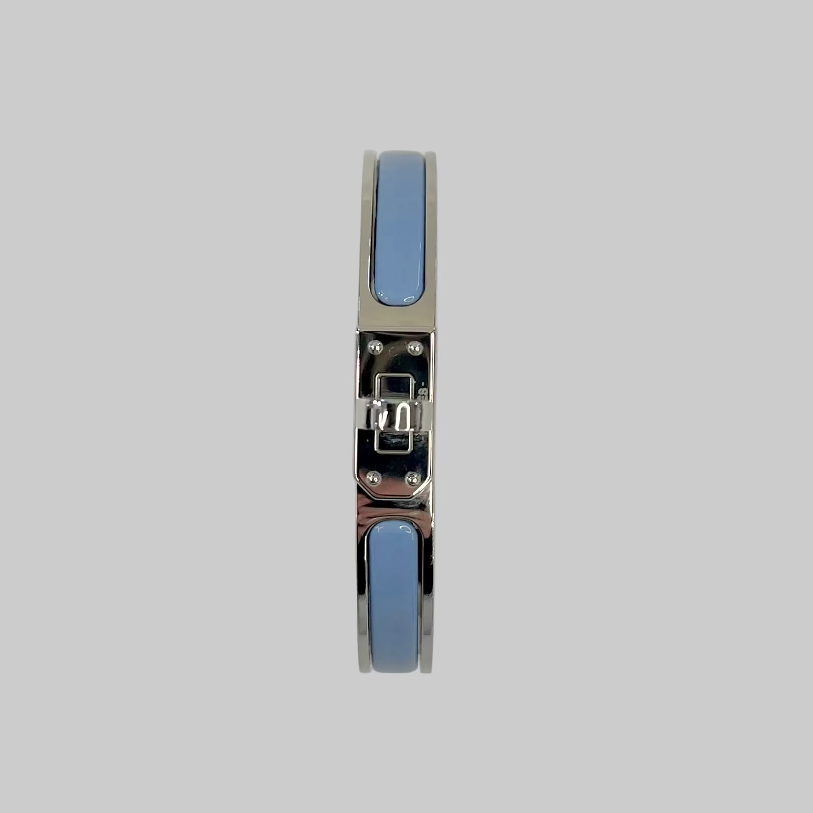 HERMES Bracciale Mini Click Kelly azzurro