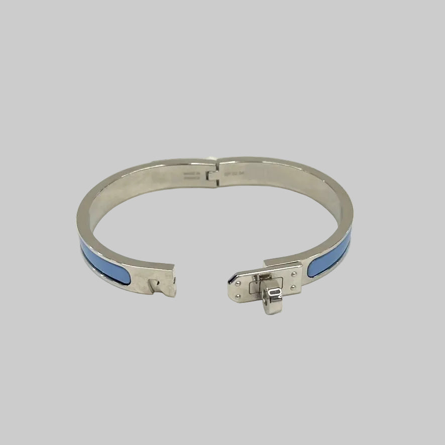 HERMES Bracciale Mini Click Kelly azzurro