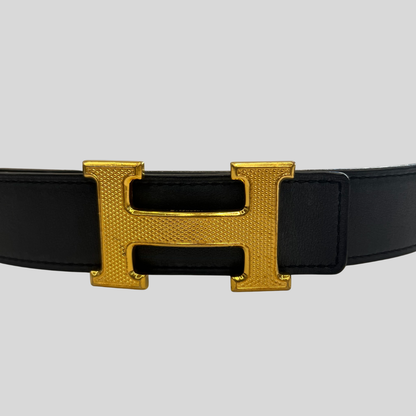 HERMES Cintura reversibile Gullochée 32 mm