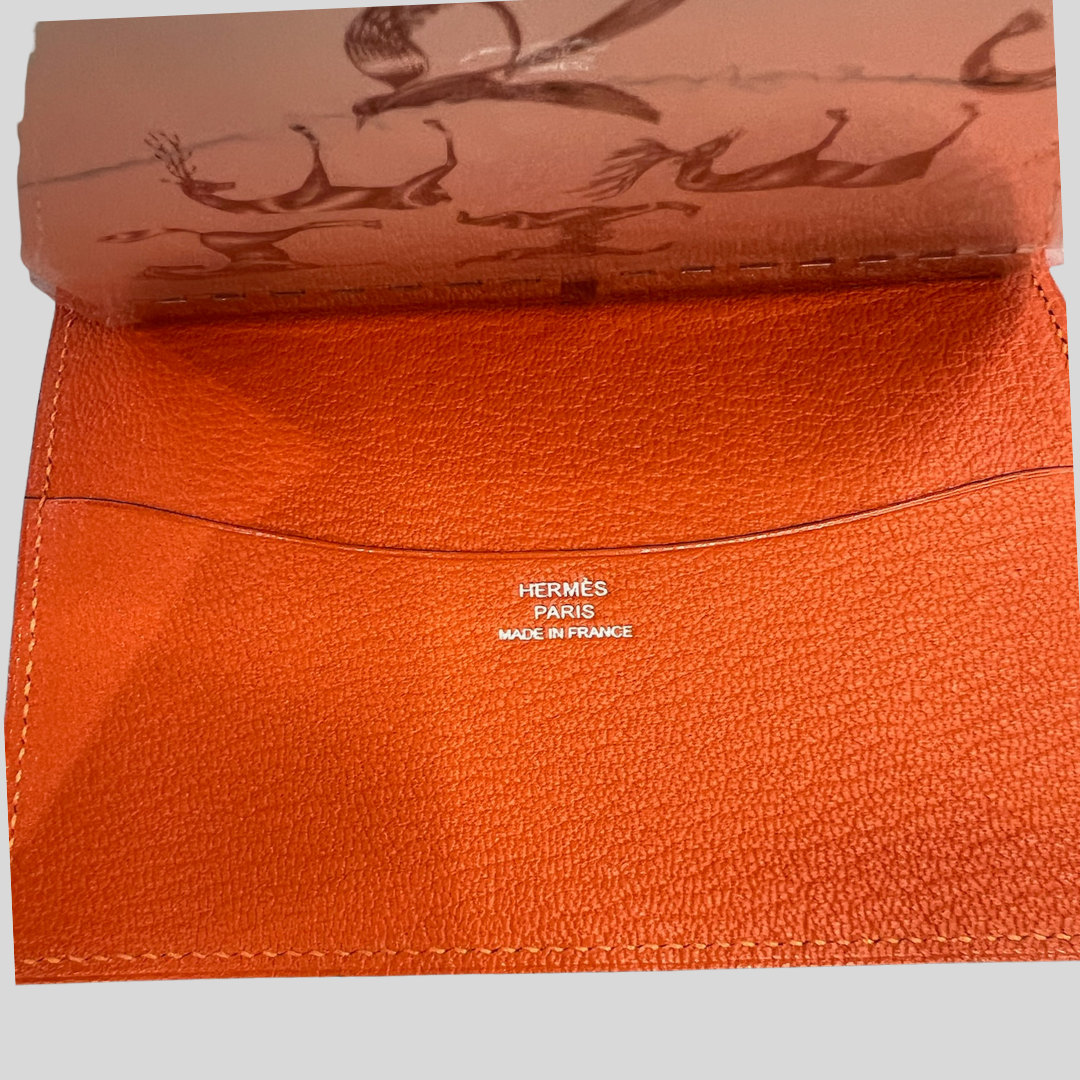 HERMES Custodia tascabile in pelle