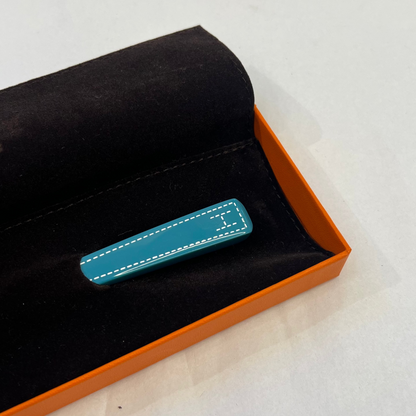 HERMES Ferma capelli smaltato azzurro