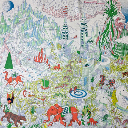 HERMES Foulard in seta carrè "Cosmographia Universal" 